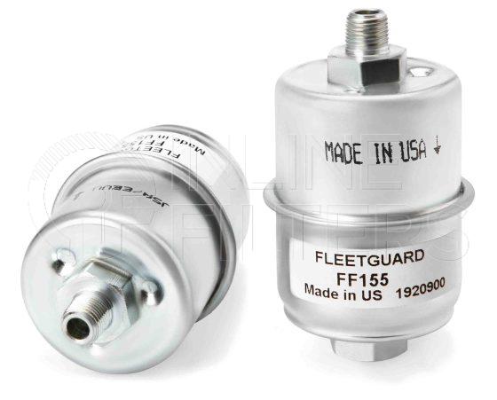 Inline FF31956. Fuel Filter Product – In Line – Metal Threaded Product In-Line Fuel Filter in Metal Housing Inlet Connection Size 1/8-27 Outlet Connection Size 1/2-20