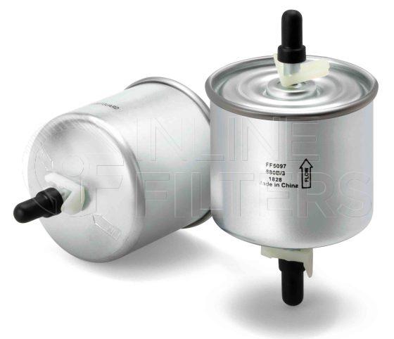 Inline FF31965. Fuel Filter Product – Push On – Round Product Fuel filter product