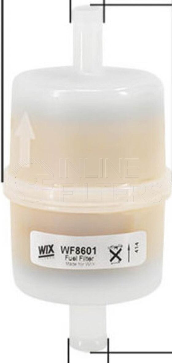 Inline FF32040. Fuel Filter Product – In Line – Plastic Product Plastic in-line fuel filter