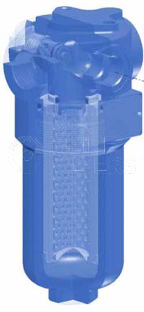 Inline FH50833. Hydraulic Filter Product – Housing – Complete Product Hydraulic filter housing Ports 1 1/4 BSP Maximum Pressure 280 bar By-pass Valve 6 bar Seal Nitrile Temperature Range -25 to +110 DegC Media Wire mesh Micron 60 microns Element Collapse Pressure 20 bar Replacement Element FIN-FH50834