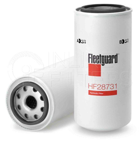 Inline FH57524. Hydraulic Filter Product – Spin On – Round Product Hydraulic filter product