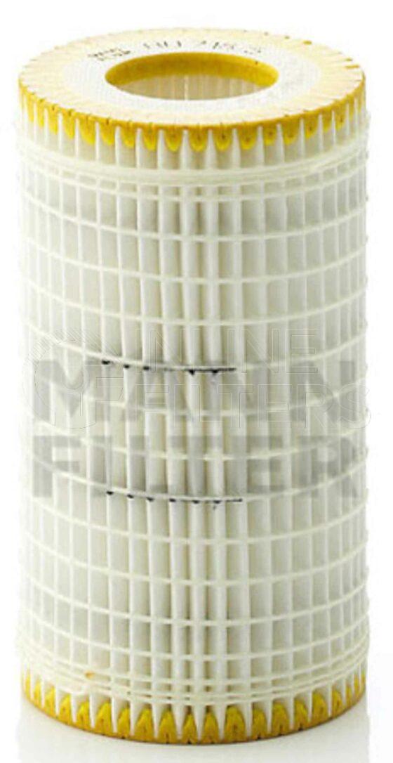 Inline FL70075. Lube Filter Product – Cartridge – Round Product Lube filter product