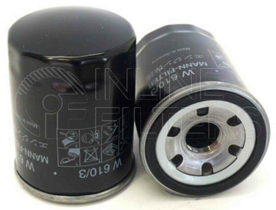 Inline FL70101. Lube Filter Product – Spin On – Round Product Spin-on lube filter