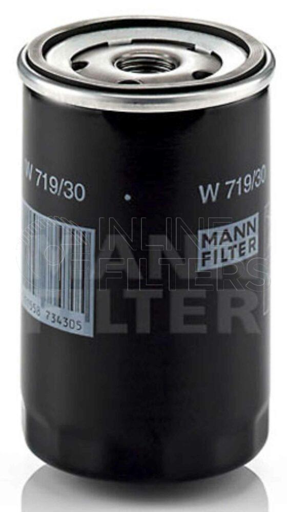 Inline FL70131. Lube Filter Product – Spin On – Round Product Lube filter product