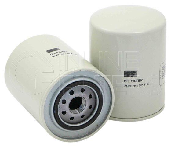 Inline FL70141. Lube Filter Product – Spin On – Round Product Spin-on lube filter
