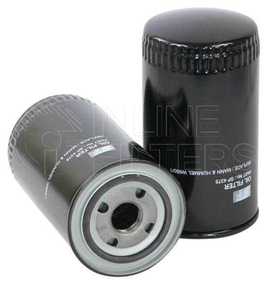 Inline FL70275. Lube Filter Product – Spin On – Round Product Lube filter product