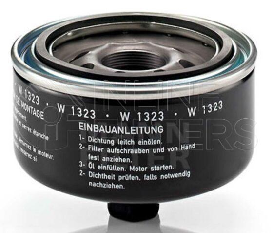 Inline FL70483. Lube Filter Product – Spin On – Round Product Lube filter product