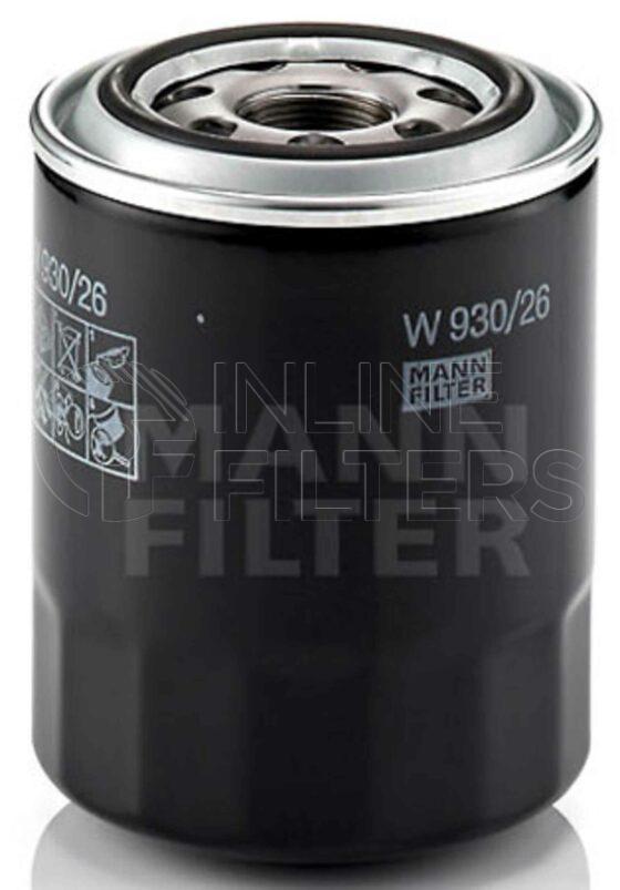 Inline FL70484. Lube Filter Product – Spin On – Round Product Lube filter product