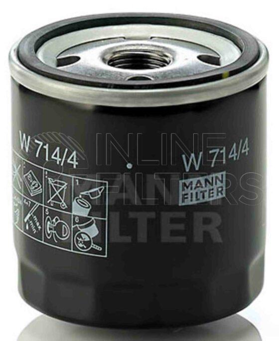 Inline FL70687. Lube Filter Product – Spin On – Round Product Lube filter product
