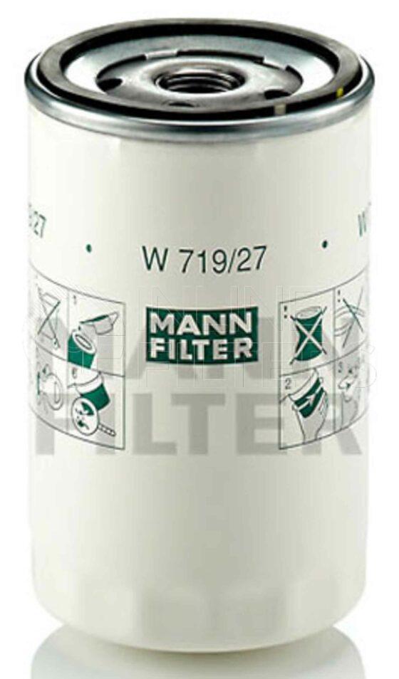 Inline FL70696. Lube Filter Product – Spin On – Round Product Spin-on lube filter Flow Rate 19 Lpm