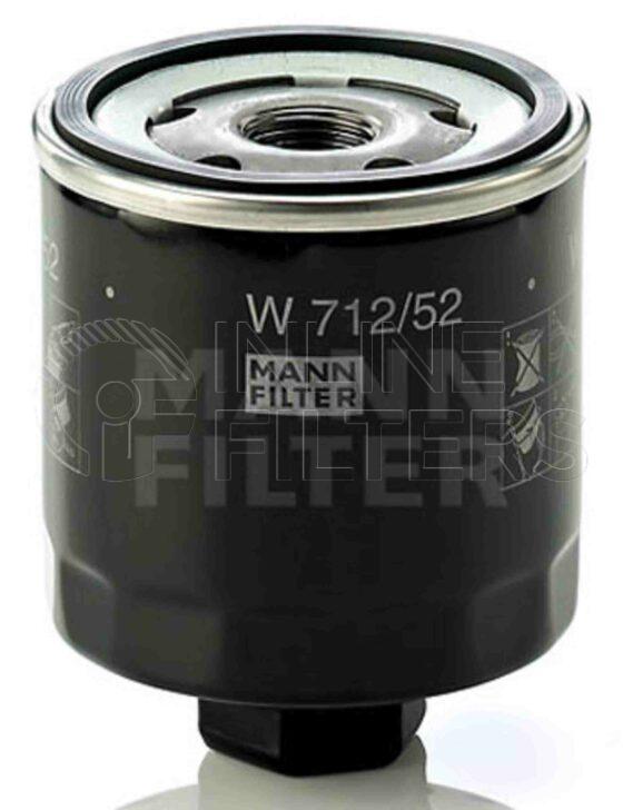 Inline FL70742. Lube Filter Product – Spin On – Round Product Lube filter product