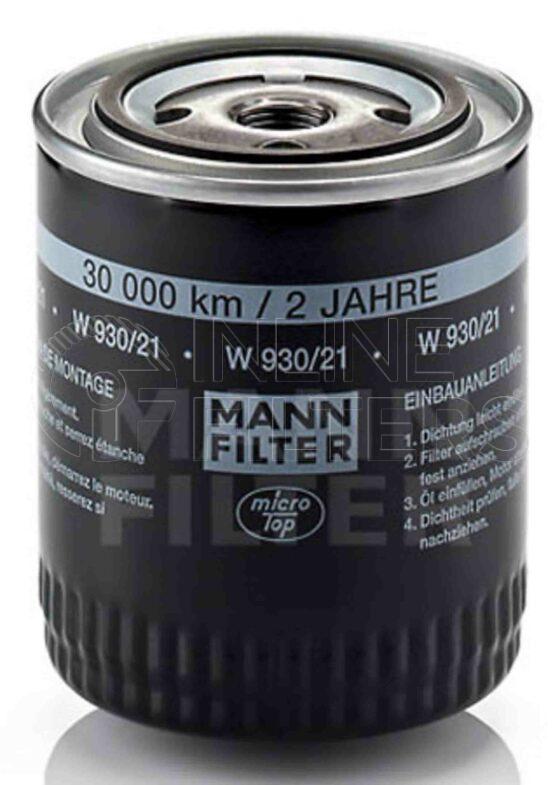 Inline FL70743. Lube Filter Product – Spin On – Round Product Spin-on lube filter