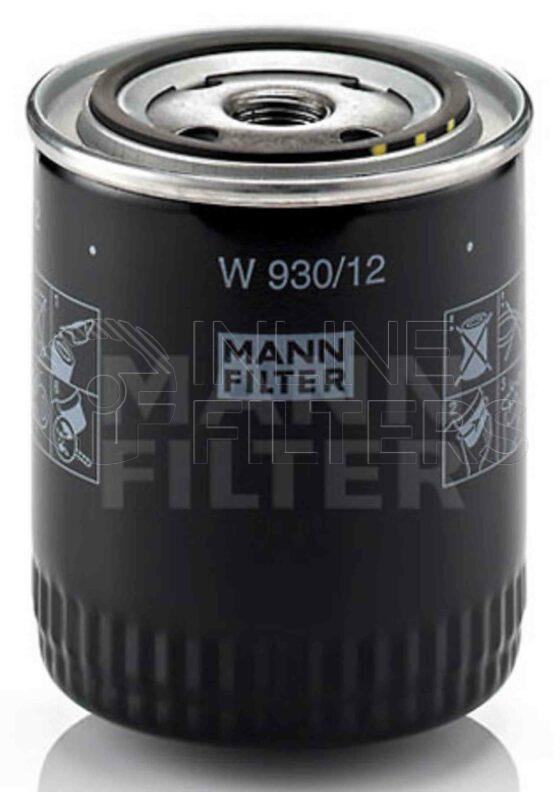 Inline FL70804. Lube Filter Product – Spin On – Round Product Lube filter product