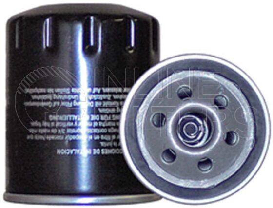 Inline FL70808. Lube Filter Product – Spin On – Round Product Spin-on lube filter