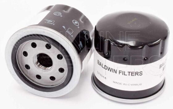 Inline FL71035. Lube oil filter with convex thread plate. Sealing Ring OD: 64mm, Sealing Ring ID: 56mm.