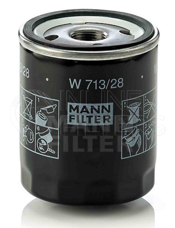 Inline FL71134. Lube Filter Product – Spin On – Round Product Lube filter product