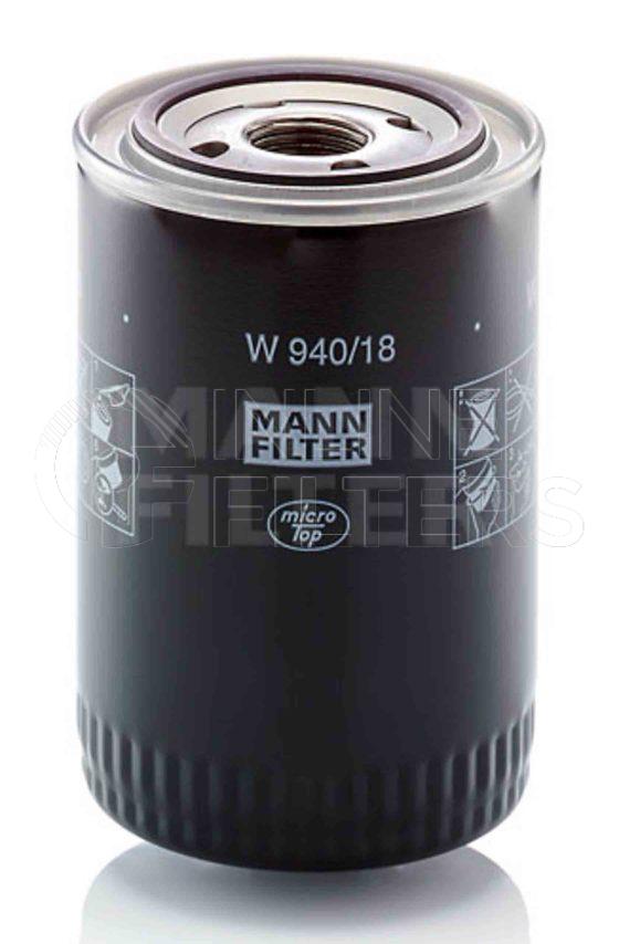 Inline FL71152. Lube Filter Product – Spin On – Round Product Lube filter product