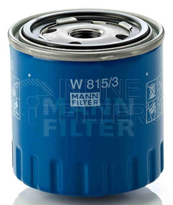Inline FL71254. Lube Filter Product – Spin On – Round Product Filter