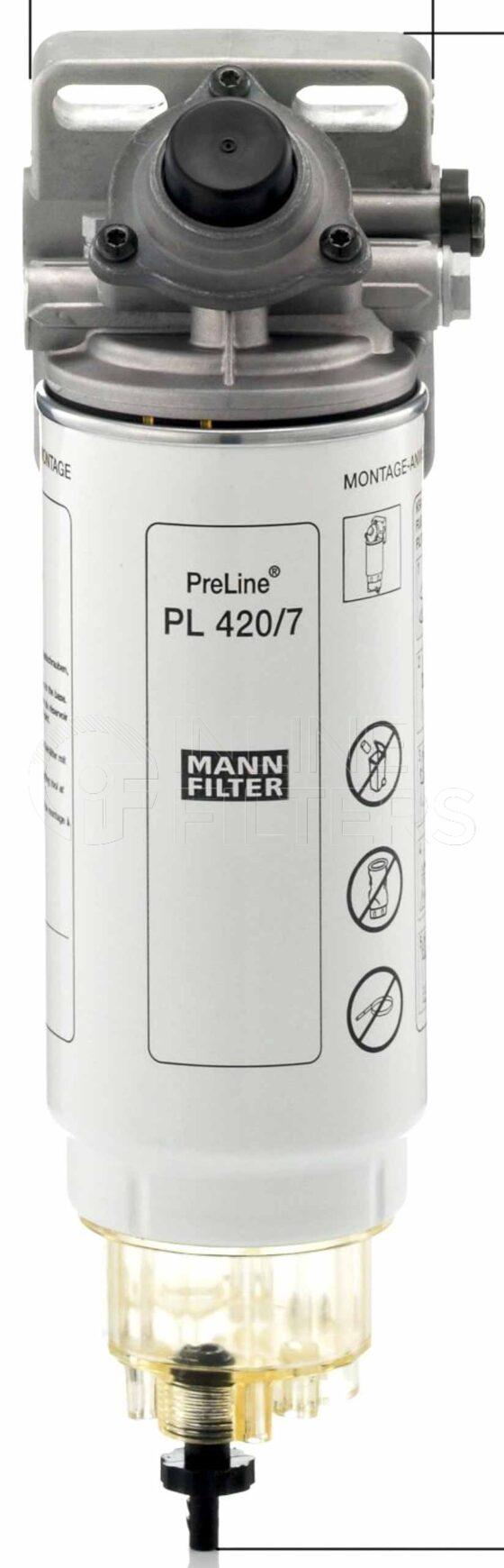 Mann 6660662261. FILTER-Fuel(Brand Specific) Product – Brand Specific Mann – Pre Line Product Service part for PreLine Series PreLine 420