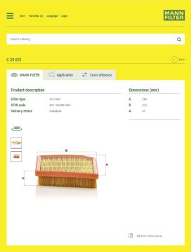 Datasheet for FMH-C29031