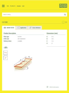 Datasheet for FMH-C61002