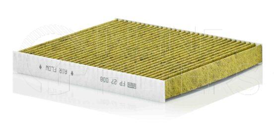 Mann FP 27 008. Air Filter Product – Brand Specific Mann – Panel Product Mann filter product