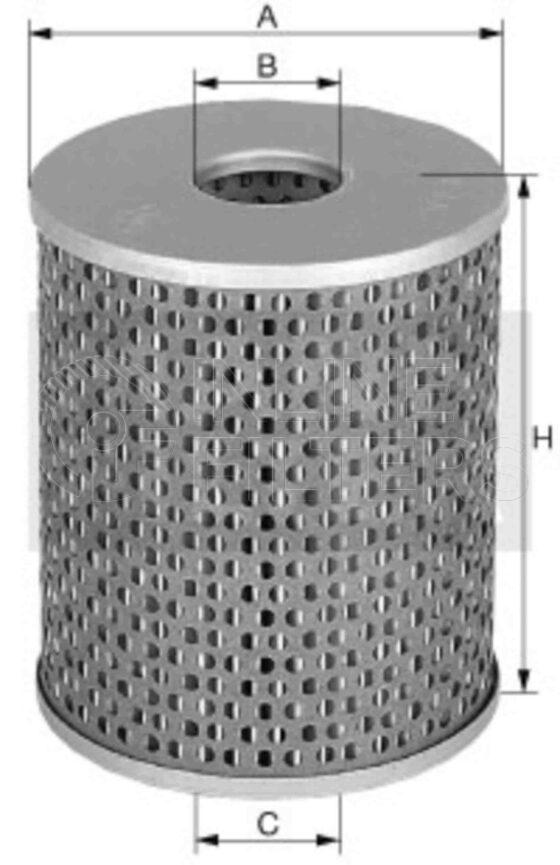 Mann H 15 475/10. Hydraulic Filter Product – Brand Specific Mann – Cartridge Product Mann filter product