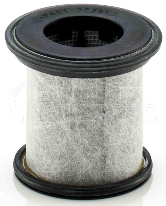 Mann LC 7001. FILTER-Air(Brand Specific) Product – Brand Specific Mann – Breather Product HE high efficiency air filter element Brand Mann Used With FMH-3931070790 ProVent 100 or Used With FMH-3931070791 ProVent 100 or Used With FMH-3931070792 ProVent 100 or Used With FMH-3931070793 ProVent 100