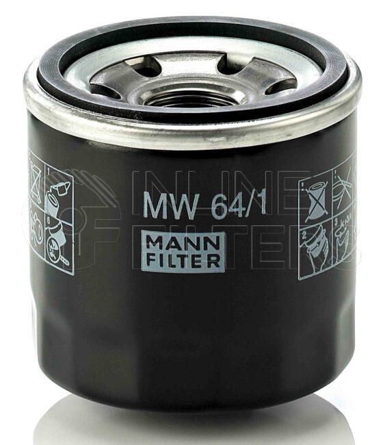Mann MW 64/1. Filter Type: Lube.