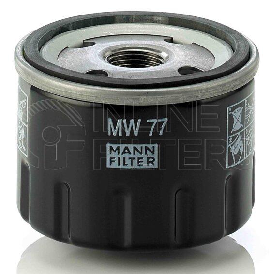 Mann MW 77. Filter Type: Lube.