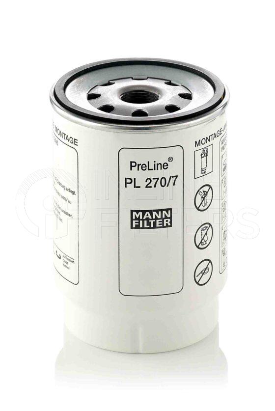 Mann PL 270/7 X. Filter Type: Fuel. Bowl thread S80x3.