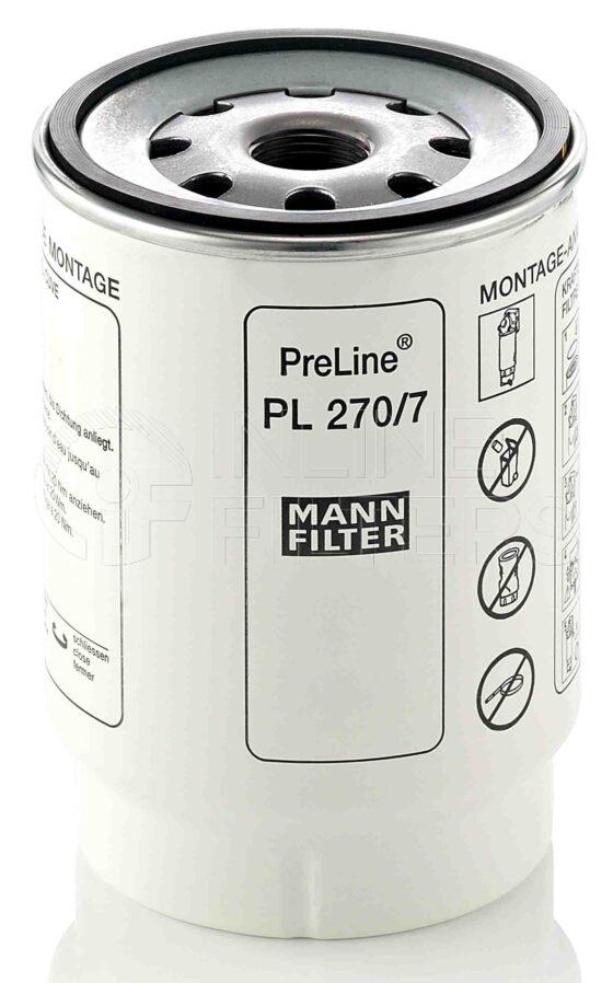 Mann PL 270/7 X. Details: Bowl Thread: S80 x 3.