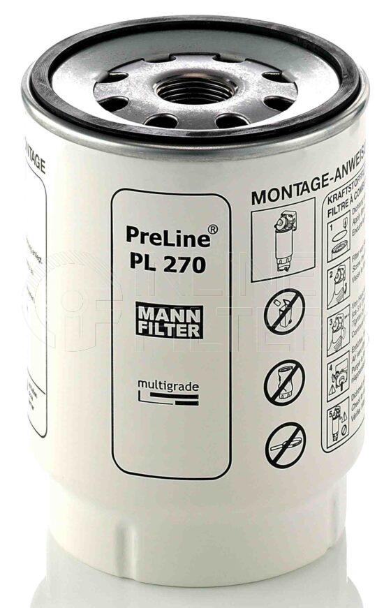 Mann PL 270 X. Filter Type: Fuel.