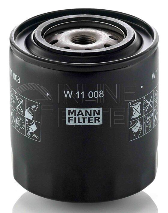 Mann W 11 008. Filter Type: Lube.