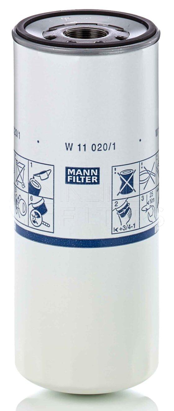 Mann W 11 020/1. Filter Type: Lube.