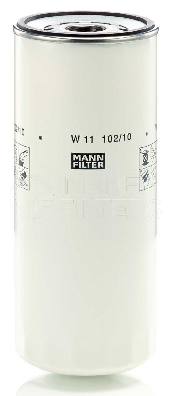 Mann W 11 102/10. Filter Type: Lube.