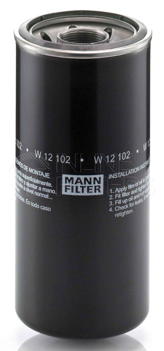 Mann W 12 102. Filter Type: Lube.