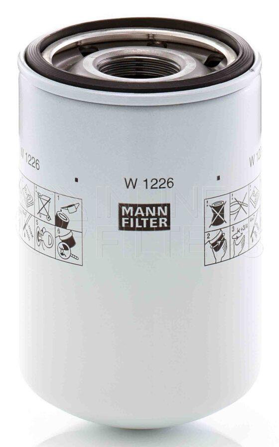 Mann W 1226. Filter Type: Hydraulic.