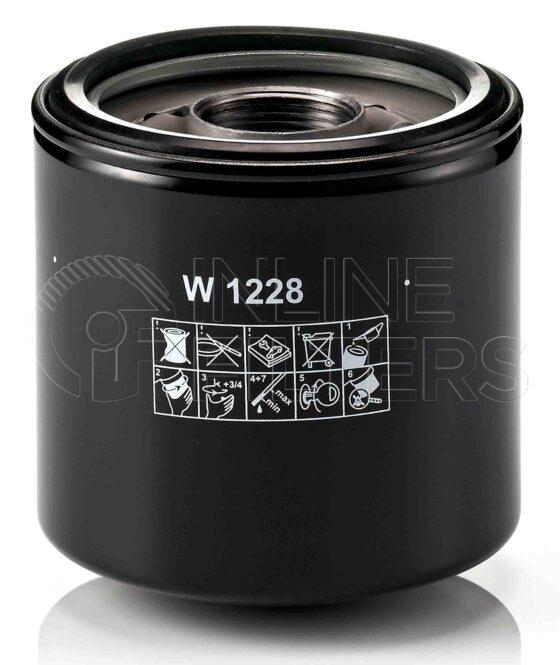 Mann W 1228. Filter Type: Lube.