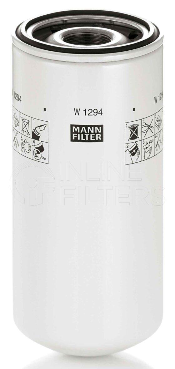 Mann W 1294. Filter Type: Lube.