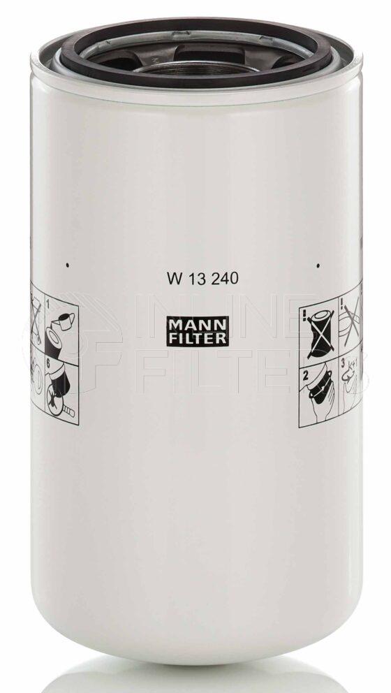 Mann W13240. FILTER-Lube(Brand Specific) Product – Brand Specific Mann – Spin On Product Mann filter product