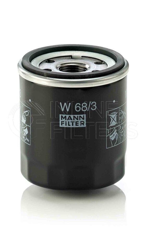 Mann W 68/3. Lube Filter Product – Brand Specific Mann – Spin On Product Spin on lube filter Filter Removal Tool FMH-LS6-1 Removal Tool Kit FMH-LSK01-9