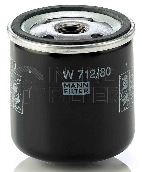 Mann W 712/80. Filter Type: Lube.