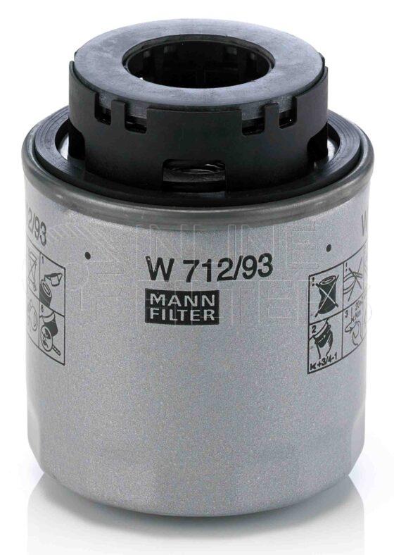 Mann W 712/93. Filter Type: Lube.