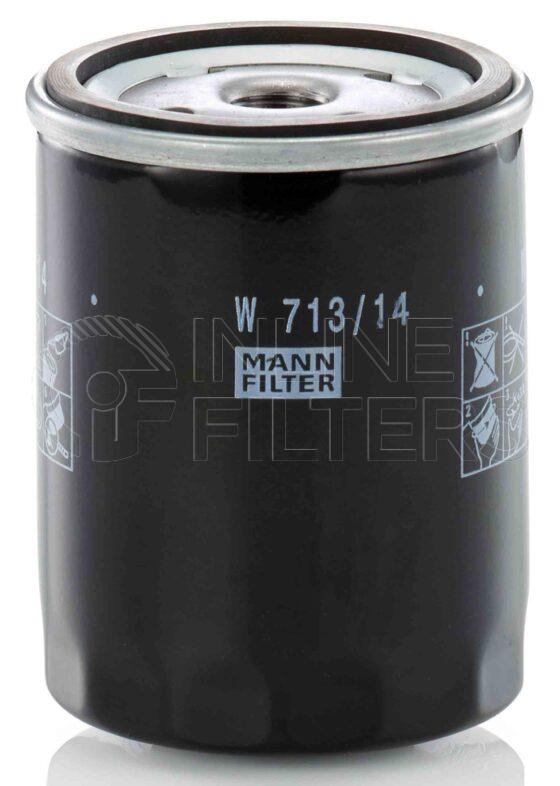 Mann W 713/14. Filter Type: Lube.