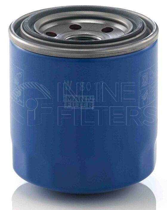 Mann W 8017. Filter Type: Lube.