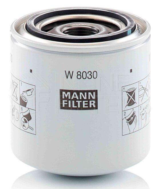 Mann W 8030. Filter Type: Lube.