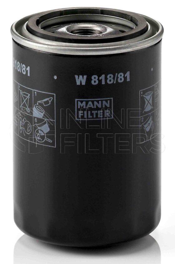 Mann W 818/81. Filter Type: Lube.