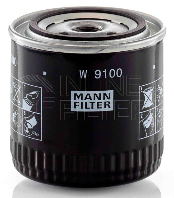 Mann W 9100. Filter Type: Lube.