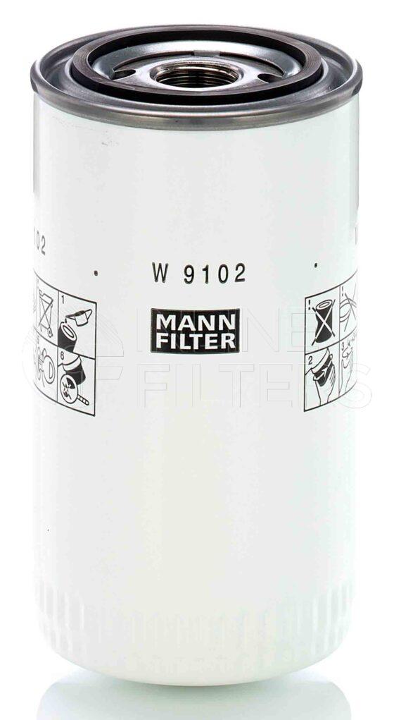 Mann W 9102. FILTER-Lube(Brand Specific) Product – Brand Specific Mann – Spin On Product Mann filter product